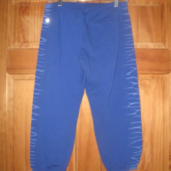 Fabletics Blue Hooded Zip Up Vest w/Mesh Back and Matching Crop Jogger Sweats - Picture 6 of 6